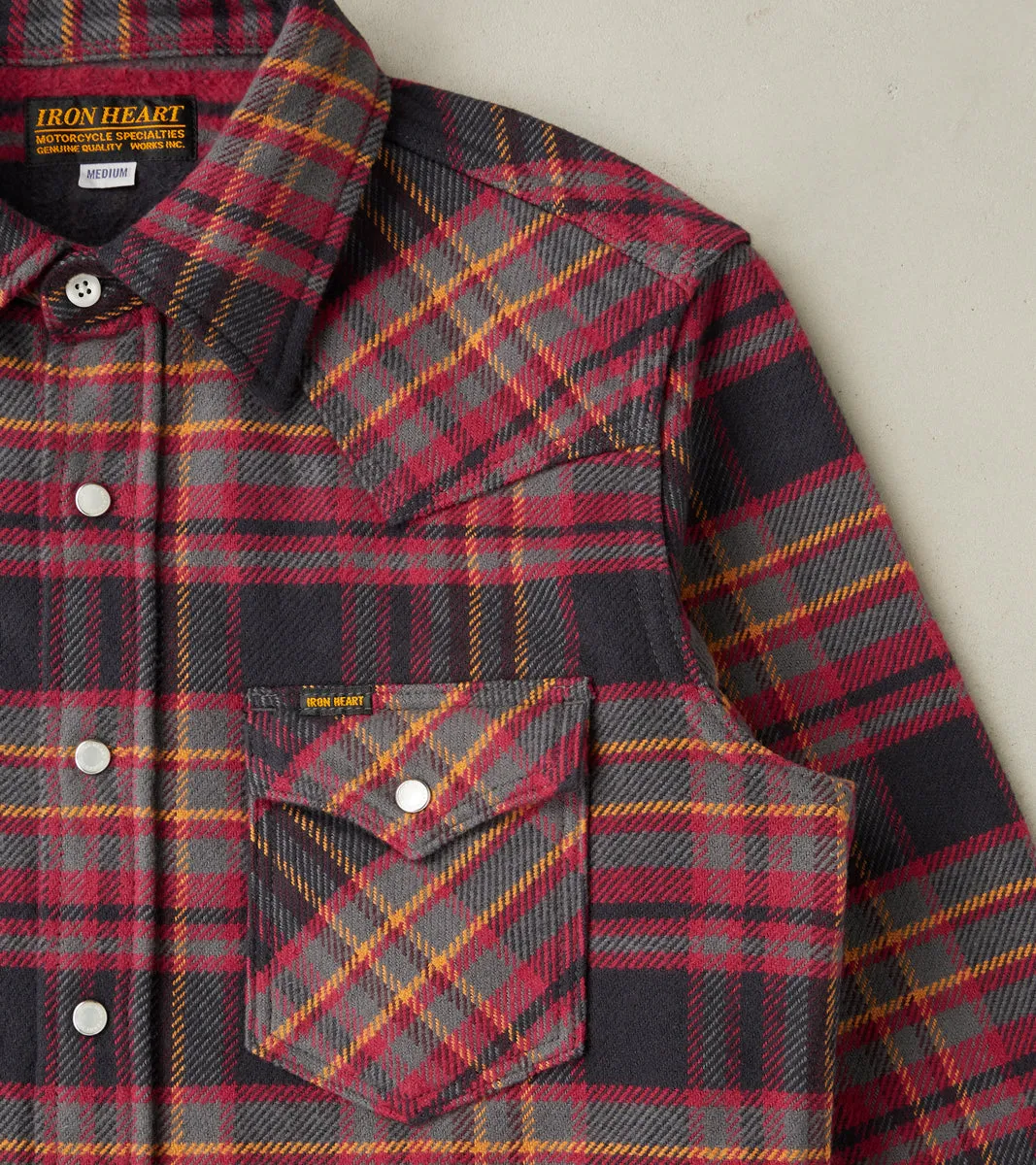 403-GRY - Western- 11oz Ultra Heavy Flannel Grey Check sold by Division Road product image thumbnail 5