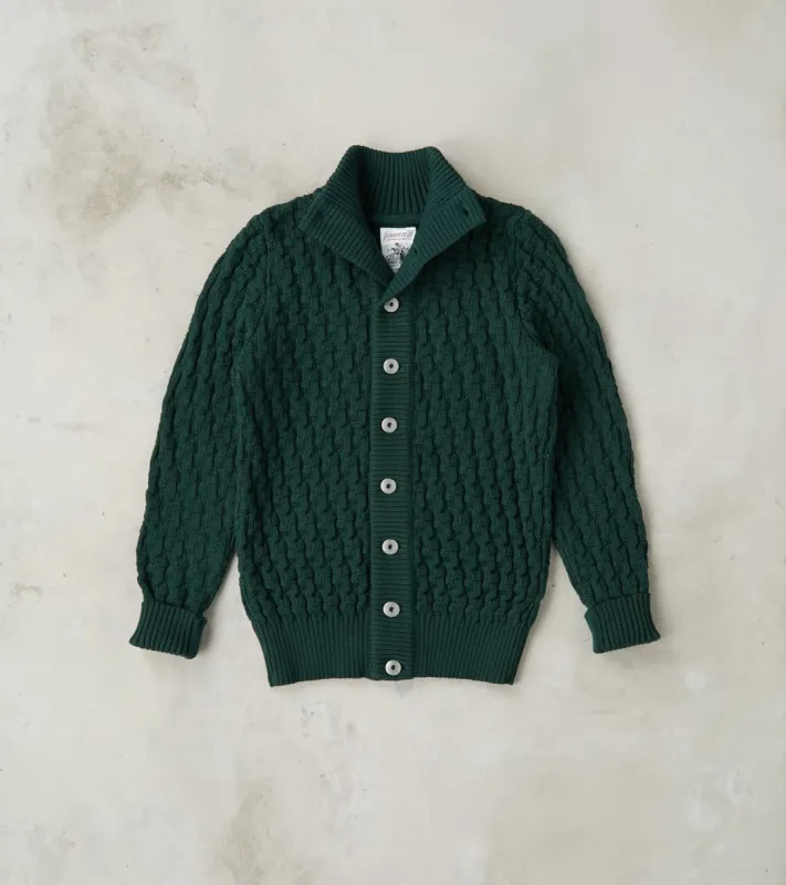 Stark Cardigan - Thunder Green sold by Division Road