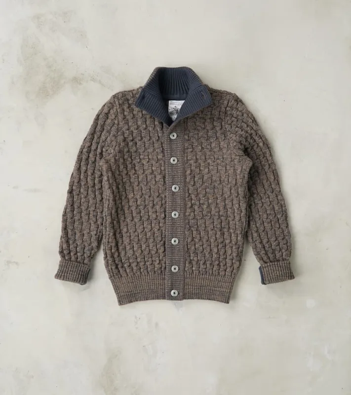 Stark Cardigan - Terra Brown sold by Division Road