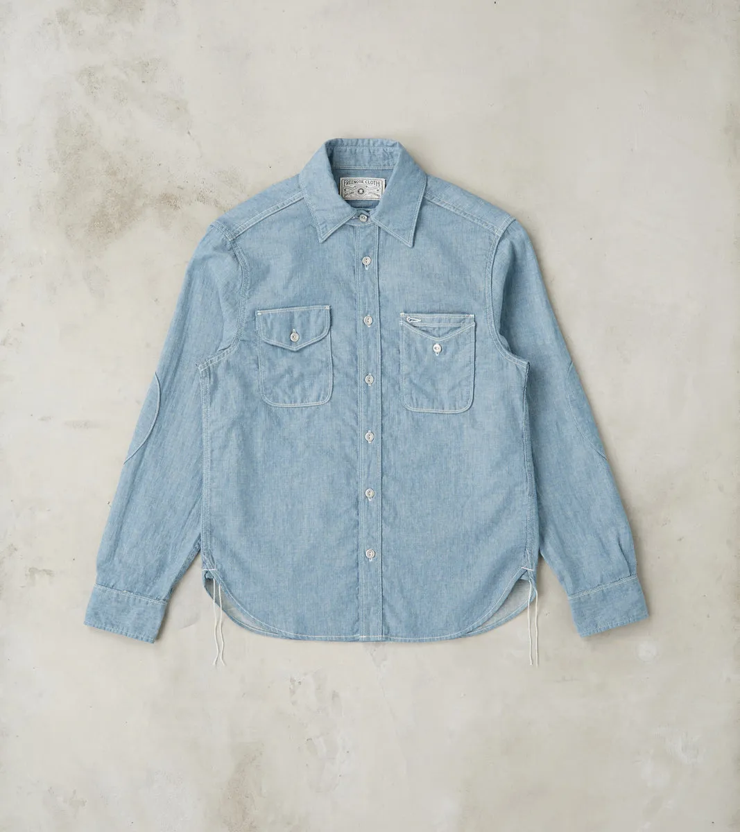 Lambert - Japanese Herringbone Chambray - Indigo sold by Division Road