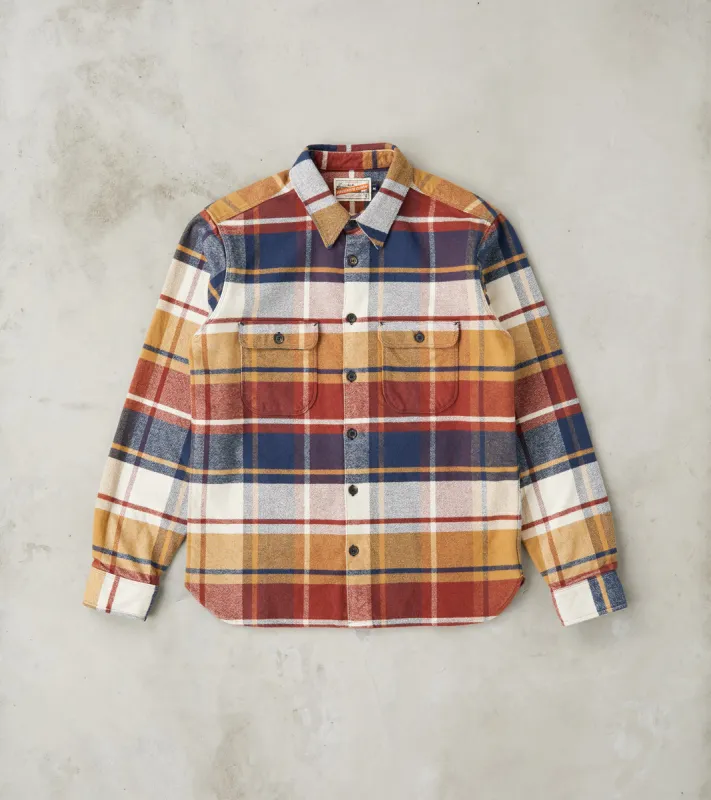 Benson - Japanese Heavyweight Flannel - Gold Plaid sold by Division Road