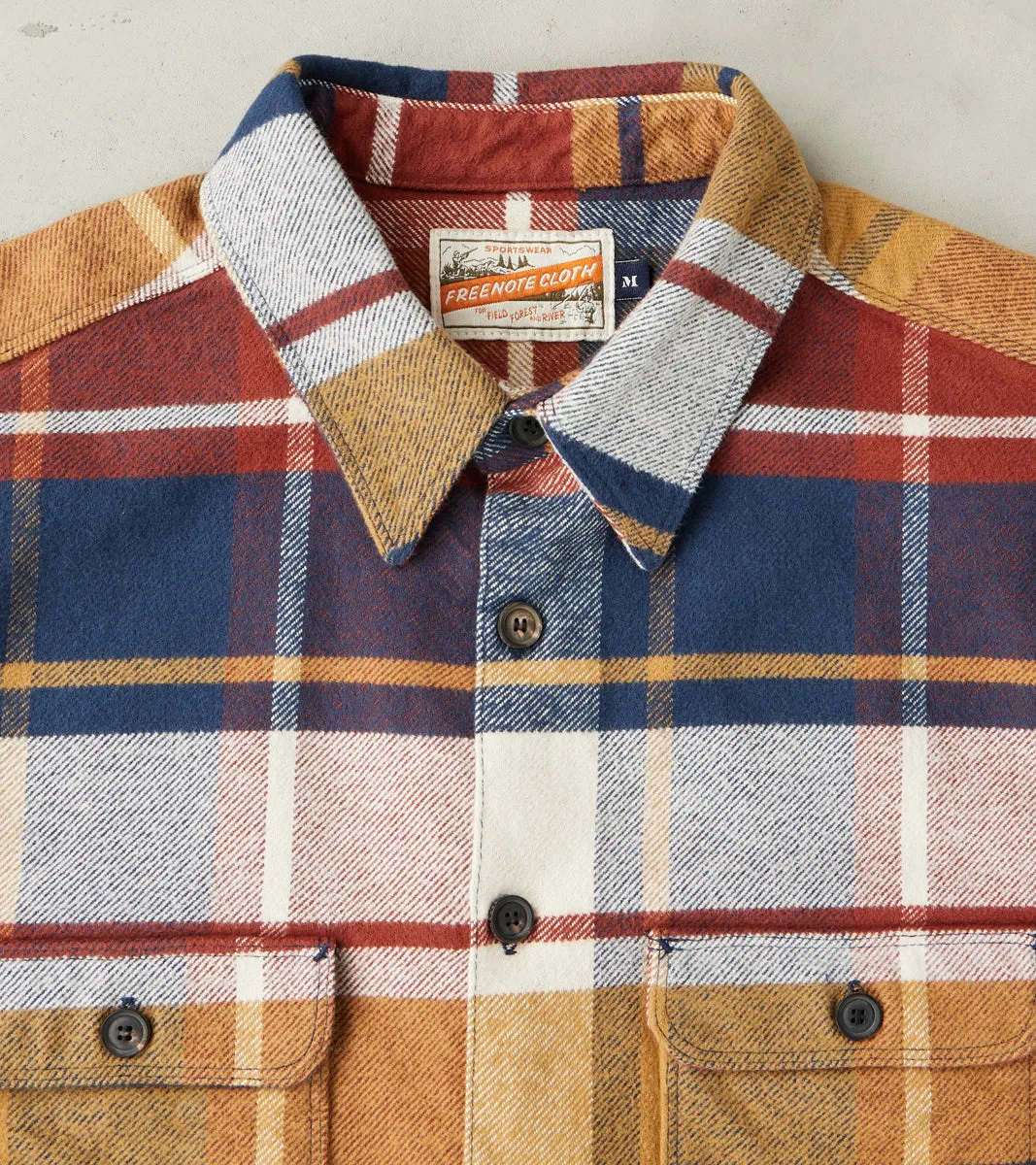 Benson - Japanese Heavyweight Flannel - Gold Plaid sold by Division Road product image thumbnail 3