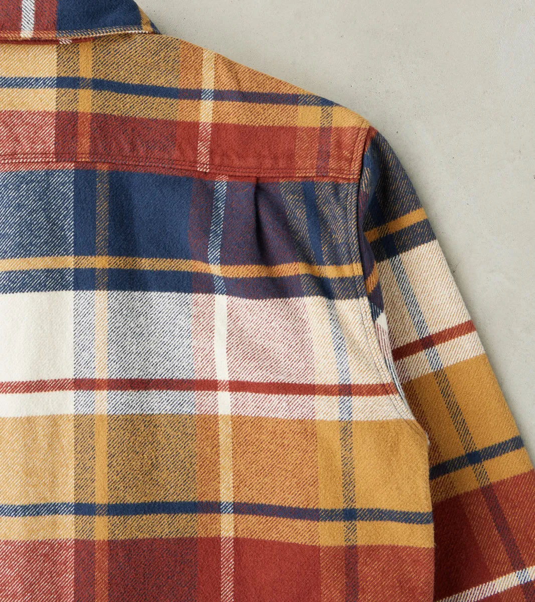Benson - Japanese Heavyweight Flannel - Gold Plaid sold by Division Road product image thumbnail 4