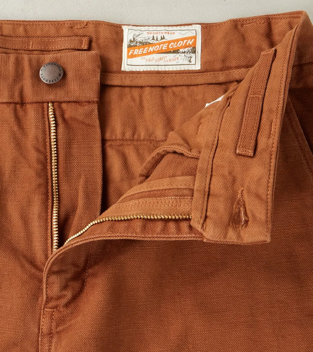 Deck Pant - 14oz Japanese Military Slub Canvas - Rust sold by Division Road product image thumbnail 5