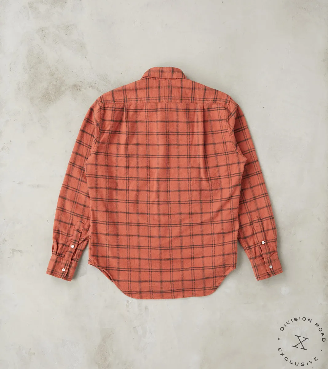 Japanese Slubbed Twill Check Camper - Rust sold by Division Road product image thumbnail 2