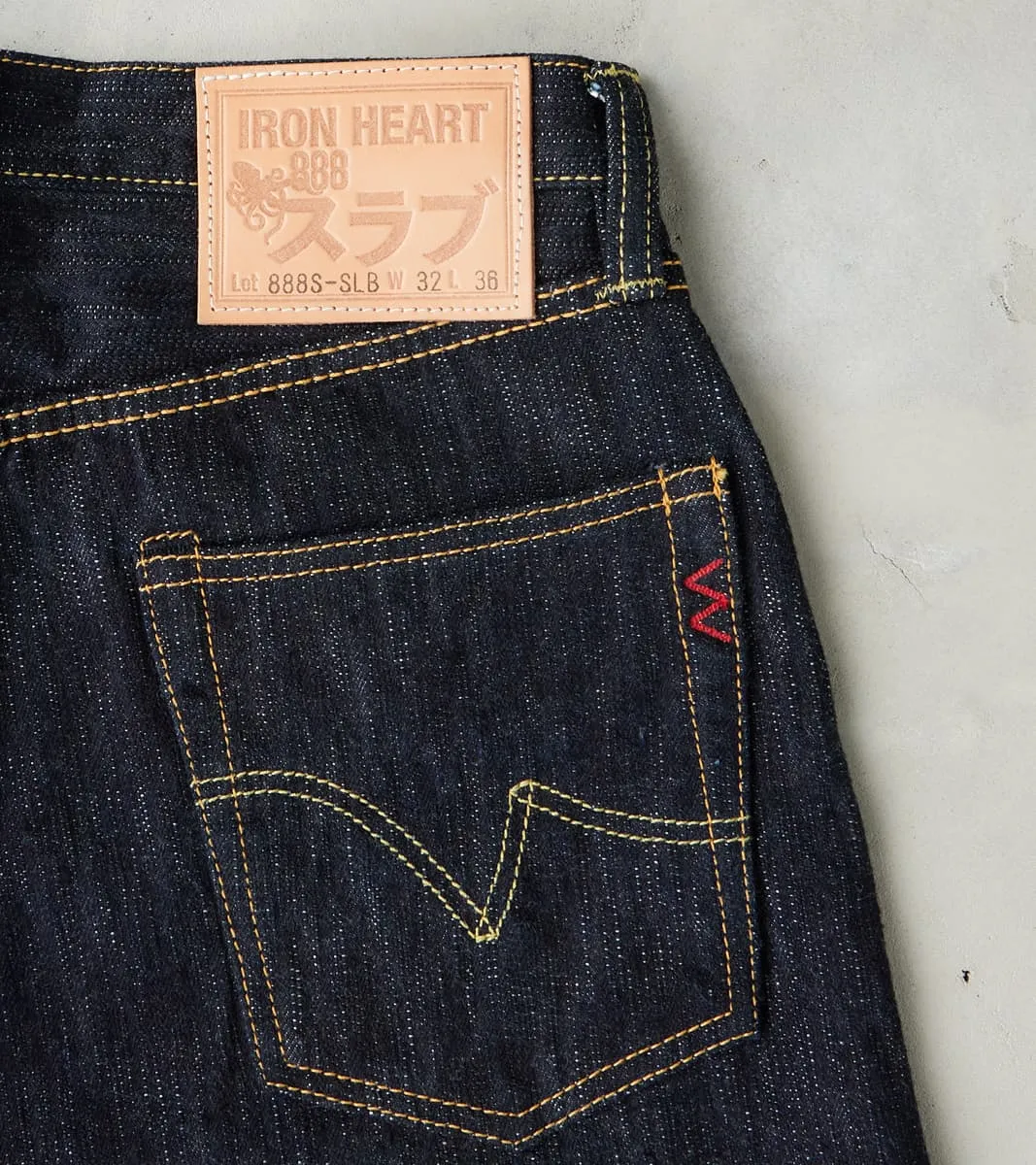 888S-SLB - High Rise Relaxed Tapered - 16oz Slubby Indigo sold by Division Road product image thumbnail 3