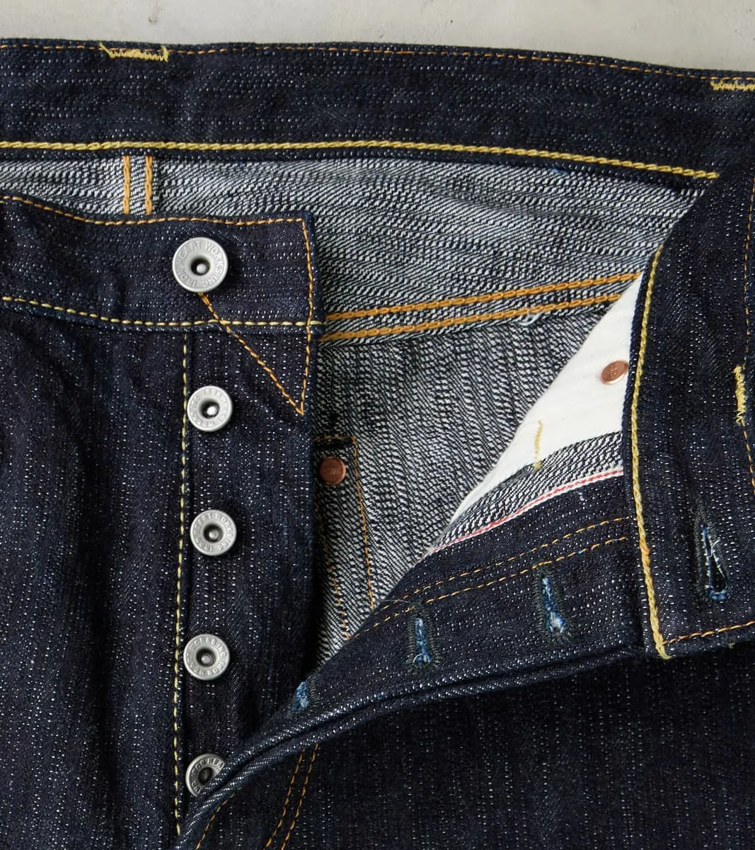888S-SLB - High Rise Relaxed Tapered - 16oz Slubby Indigo sold by Division Road product image thumbnail 5