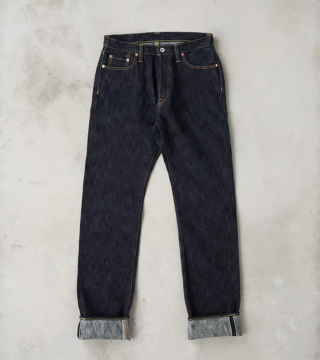 888S-SLB - High Rise Relaxed Tapered - 16oz Slubby Indigo sold by Division Road