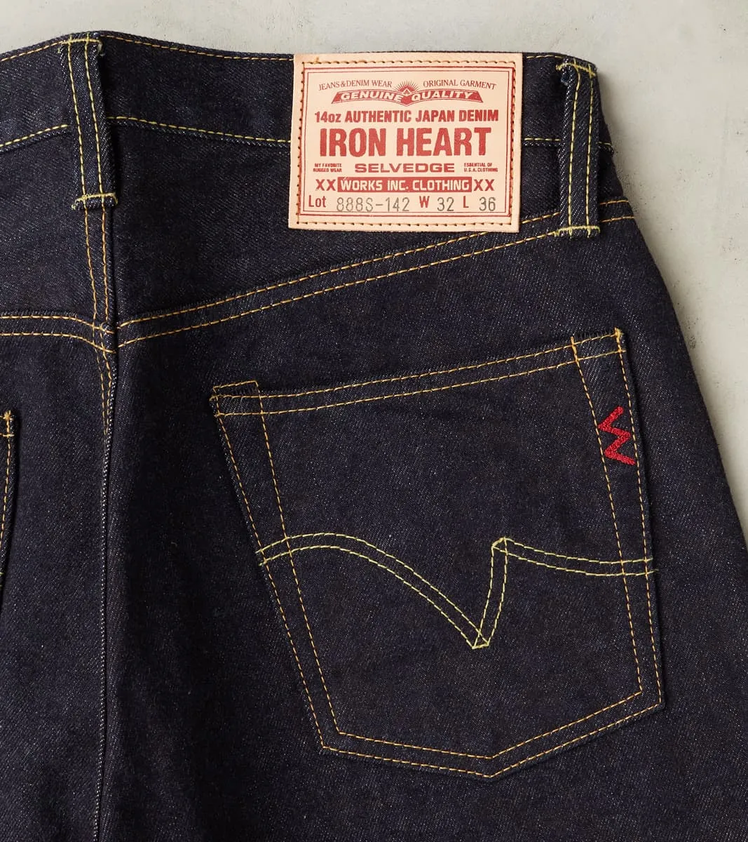 888S-142 - High Rise Tapered - 14oz Indigo sold by Division Road product image thumbnail 3