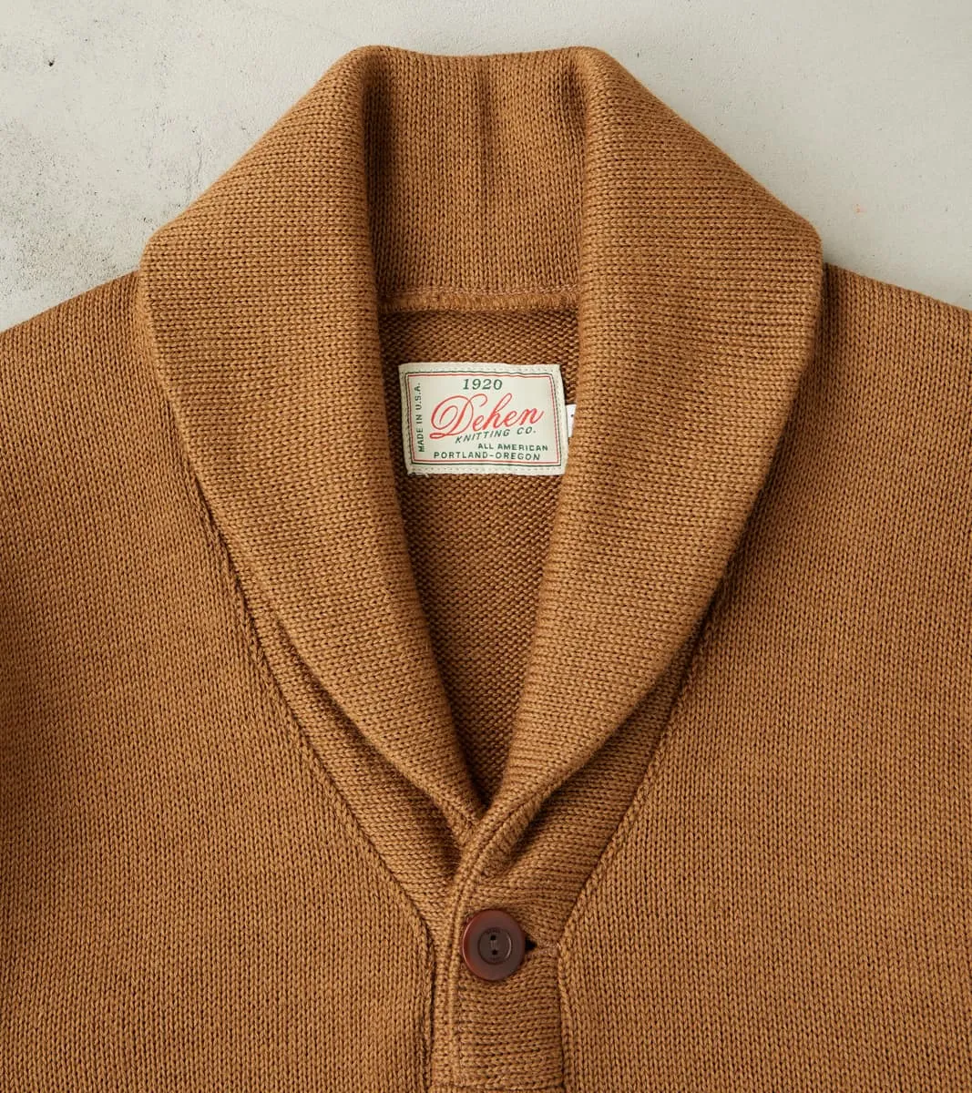 Shawl Cardigan - Dark Tan sold by Division Road product image thumbnail 3