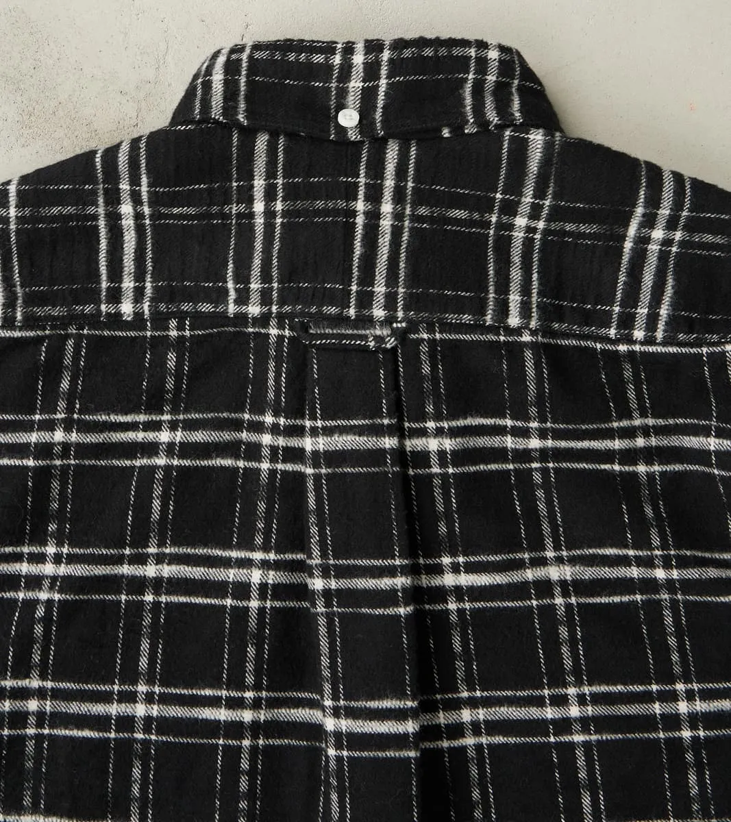 Japanese Slubbed Twill Check - Black sold by Division Road product image thumbnail 4