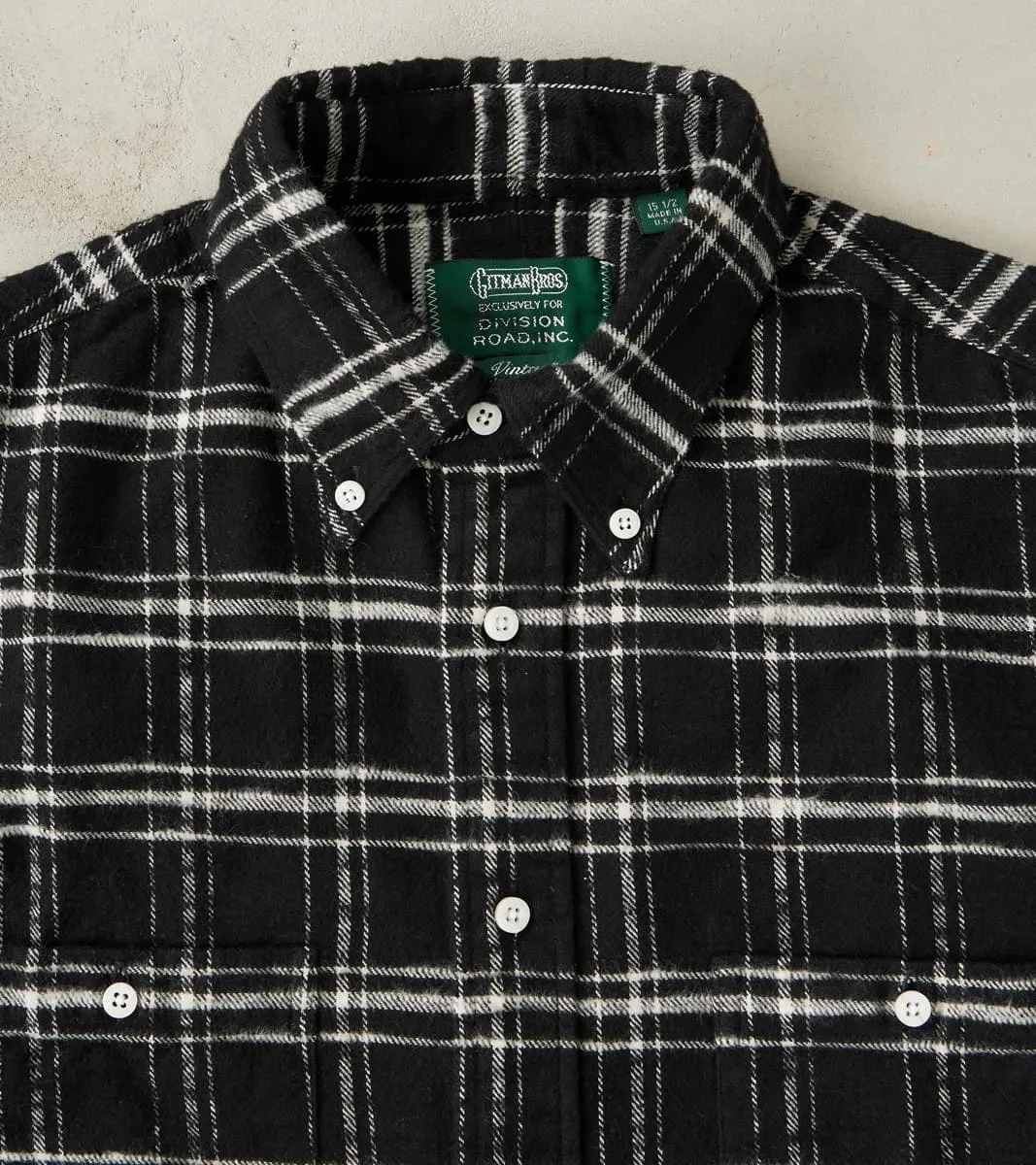 Japanese Slubbed Twill Check - Black sold by Division Road product image thumbnail 3