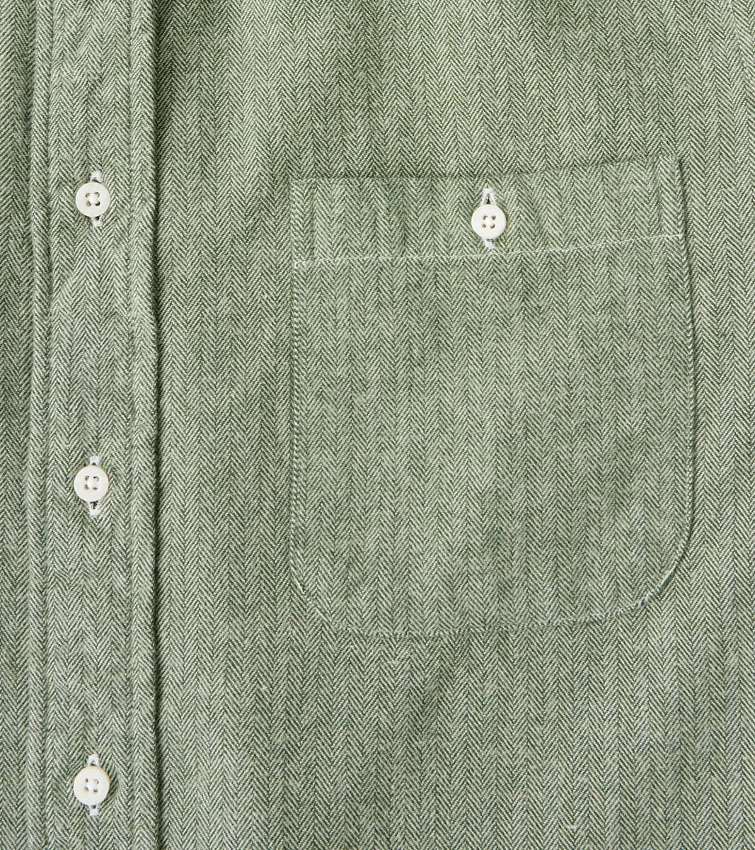 Shetland Herringbone Flannel - Basil sold by Division Road product image thumbnail 5