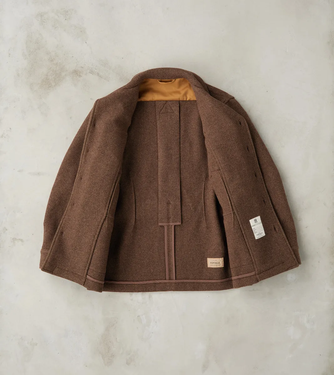 Saharan Jacket - Brown Wool Twill sold by Division Road product image thumbnail 3