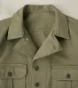 Army Jacket - Green Herringbone Twill sold by Division Road