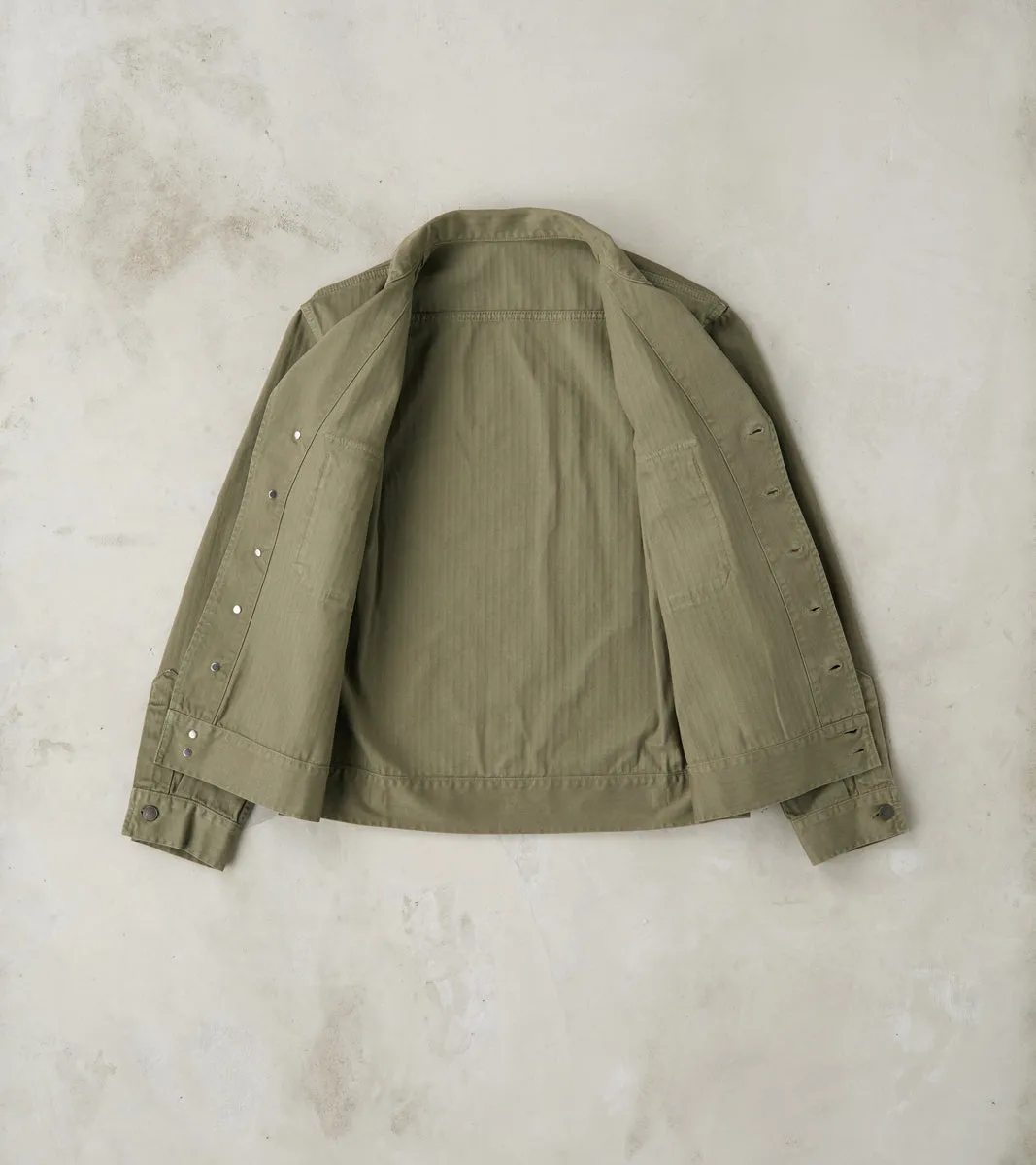 Army Jacket - Green Herringbone Twill sold by Division Road product image thumbnail 3