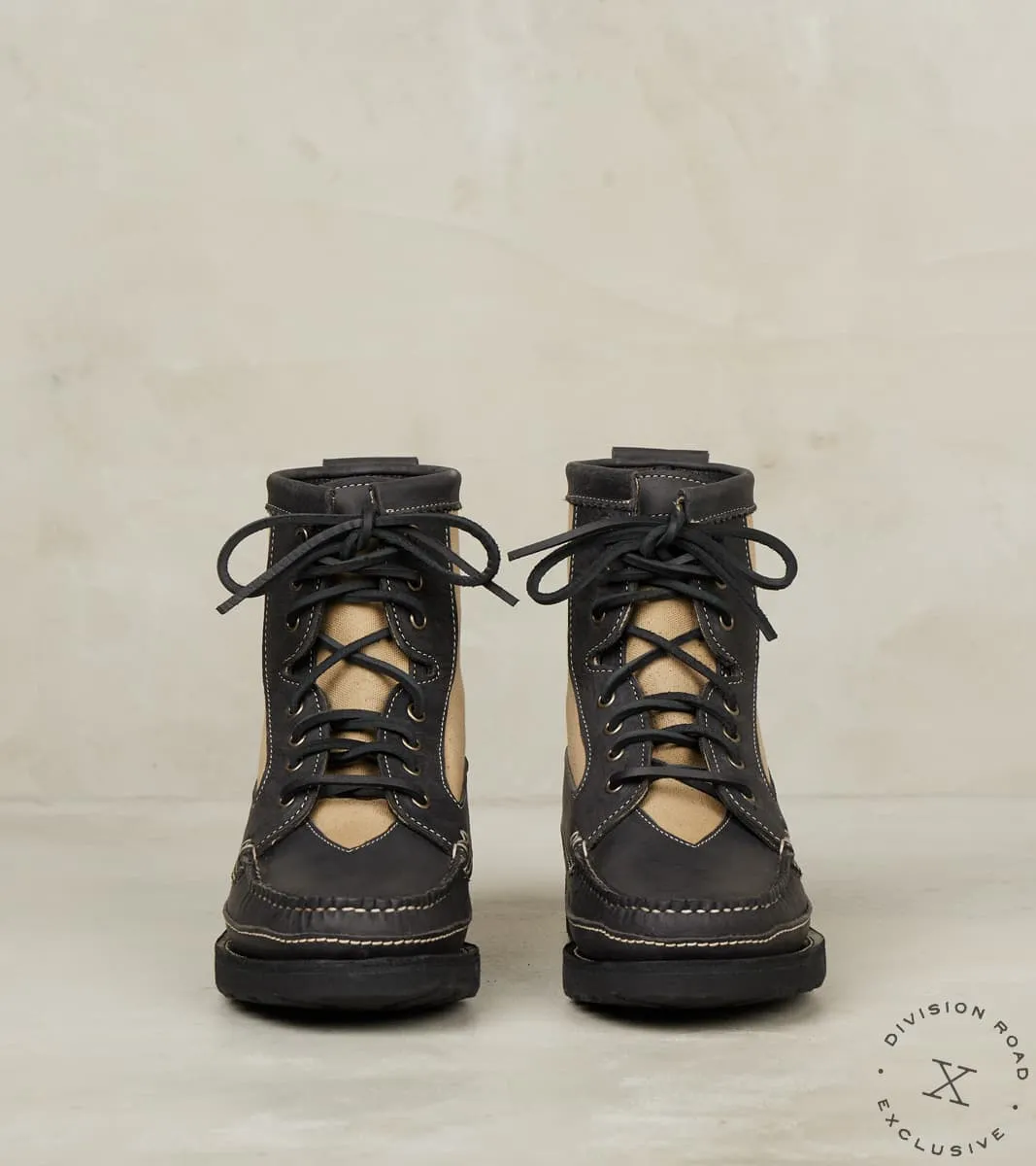 Rangeley Boot DB - Vibram 2062 - CFS Winter Smoke Waxed Kudu & Sage Waxed Canvas sold by Division Road product image thumbnail 4