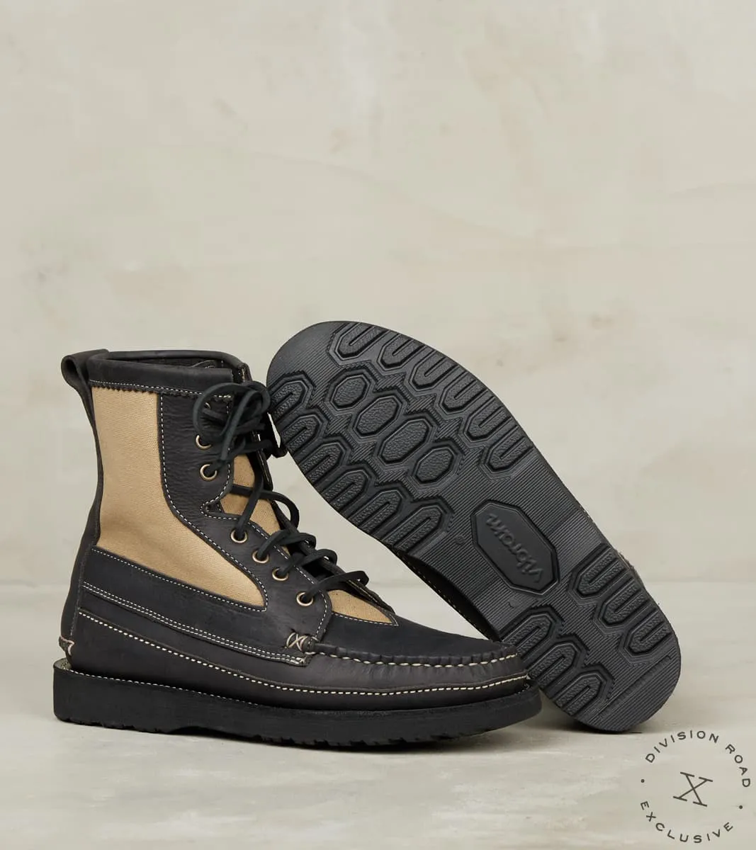 Rangeley Boot DB - Vibram 2062 - CFS Winter Smoke Waxed Kudu & Sage Waxed Canvas sold by Division Road product image thumbnail 2