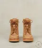 Rangeley Boot DB - Vibram 2060 - CFS Brandy Waxed Kudu & Field Tan Waxed Canvas sold by Division Road