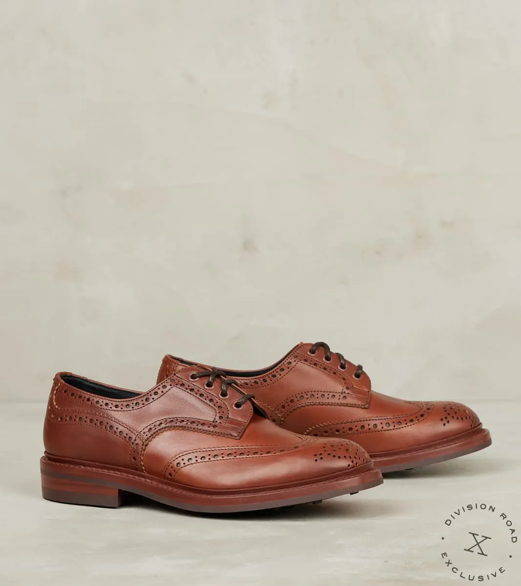 Bourton Brogue Derby - 4444 - Dainite - Tempesti Cuoio Elbamatt Liscio sold by Division Road