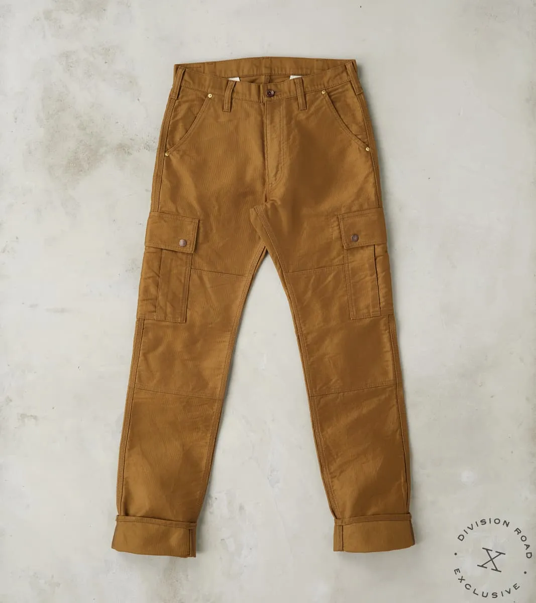 502DR-KHA Serviceman - Classic Tapered Cargo - 12oz Khaki Military Whipcord sold by Division Road