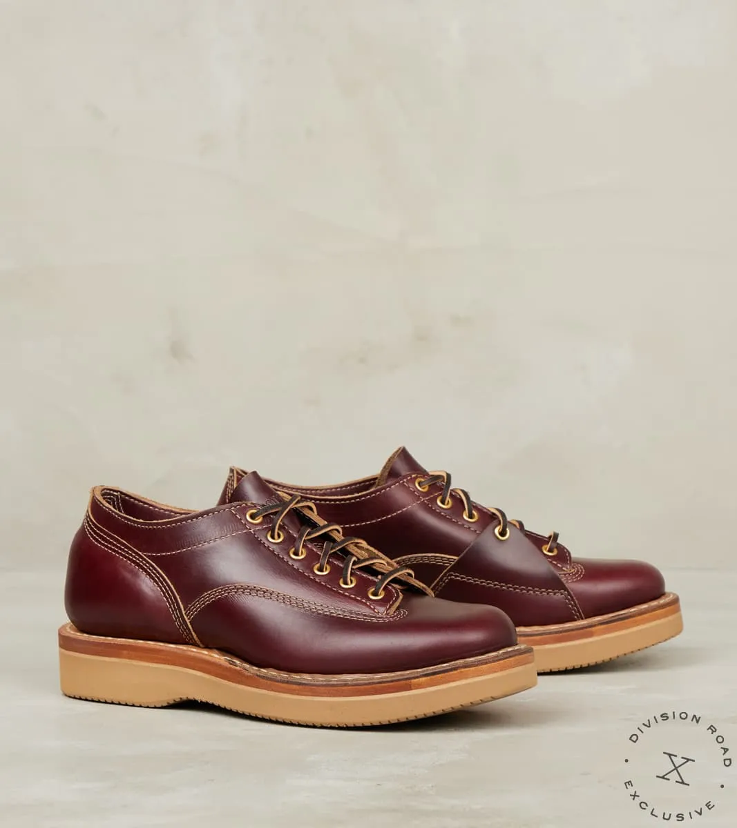 LTT Oxford 300 - 55 - Vibram 2060 - Horween Burgundy CXL sold by Division Road