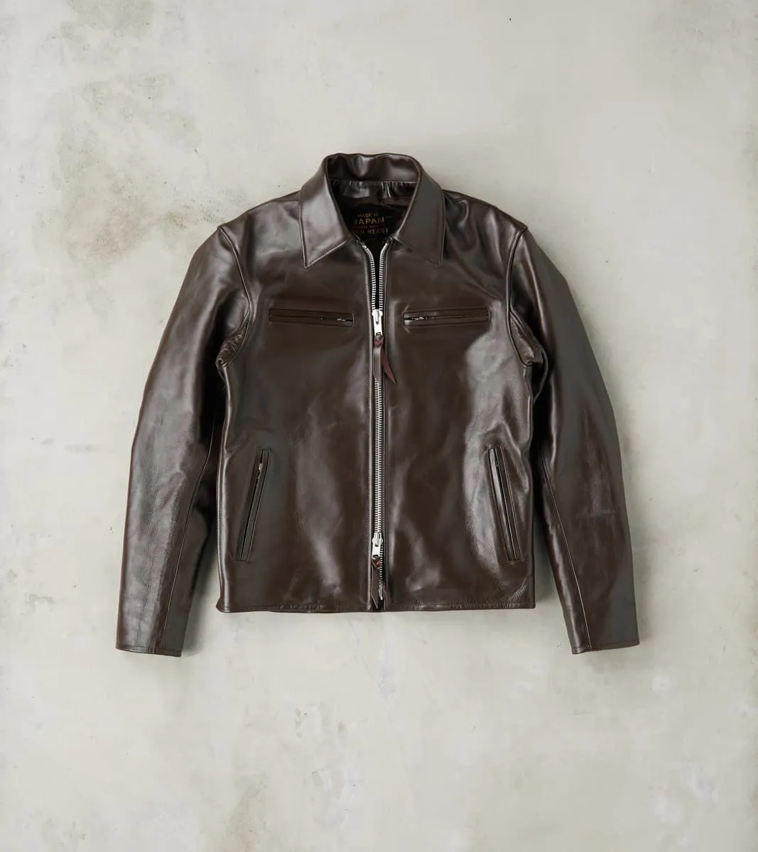129J-BRN - Rider's Jacket - Brown Japanese Horsehide sold by Division Road