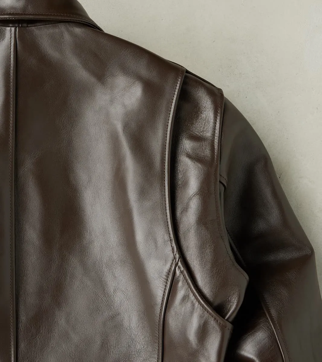 129J-BRN - Rider's Jacket - Brown Japanese Horsehide sold by Division Road product image thumbnail 5