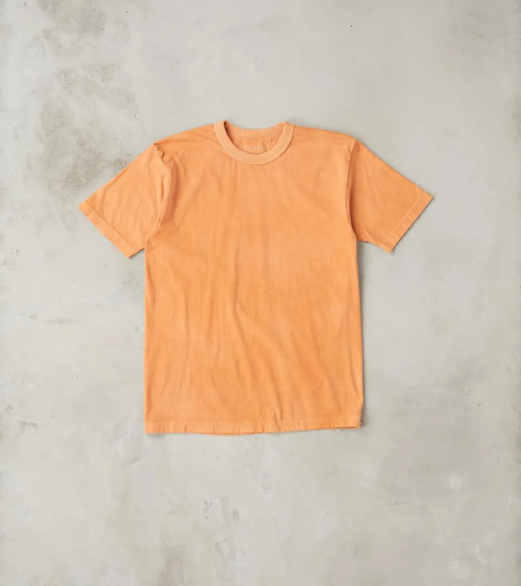 UTIL-HDYE-PCH - UTILITEES Crew Neck T-Shirt - 5.5oz Loopwheel Hand Dyed Peach sold by Division Road