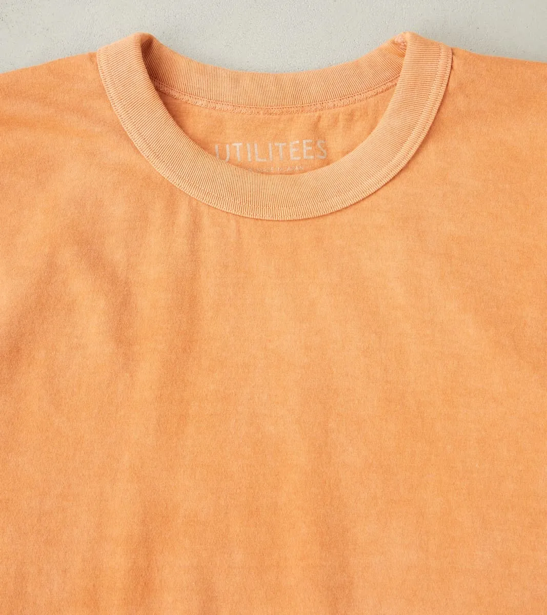 UTIL-HDYE-PCH - UTILITEES Crew Neck T-Shirt - 5.5oz Loopwheel Hand Dyed Peach sold by Division Road product image thumbnail 3