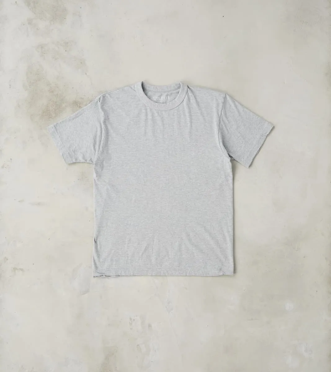 UTIL-GRY - UTILITEES Crew Neck T-Shirt - 5.5oz Loopwheel Grey sold by Division Road