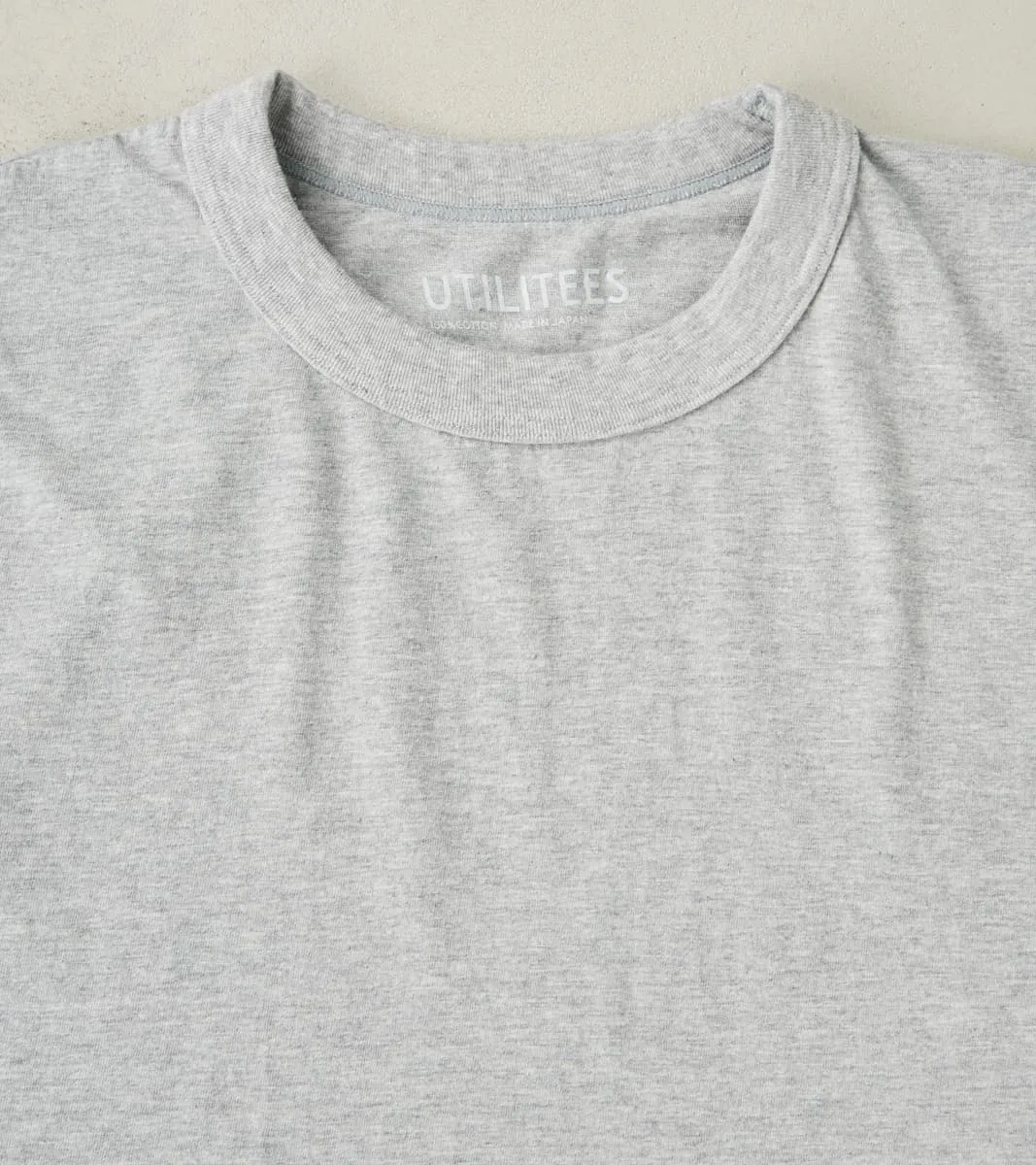 UTIL-GRY - UTILITEES Crew Neck T-Shirt - 5.5oz Loopwheel Grey sold by Division Road product image thumbnail 3