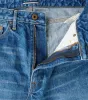 J301-MID Circle Series - Straight - 14.8oz US Cotton Medium Indigo sold by Division Road
