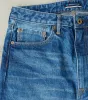 J301-MID Circle Series - Straight - 14.8oz US Cotton Medium Indigo sold by Division Road