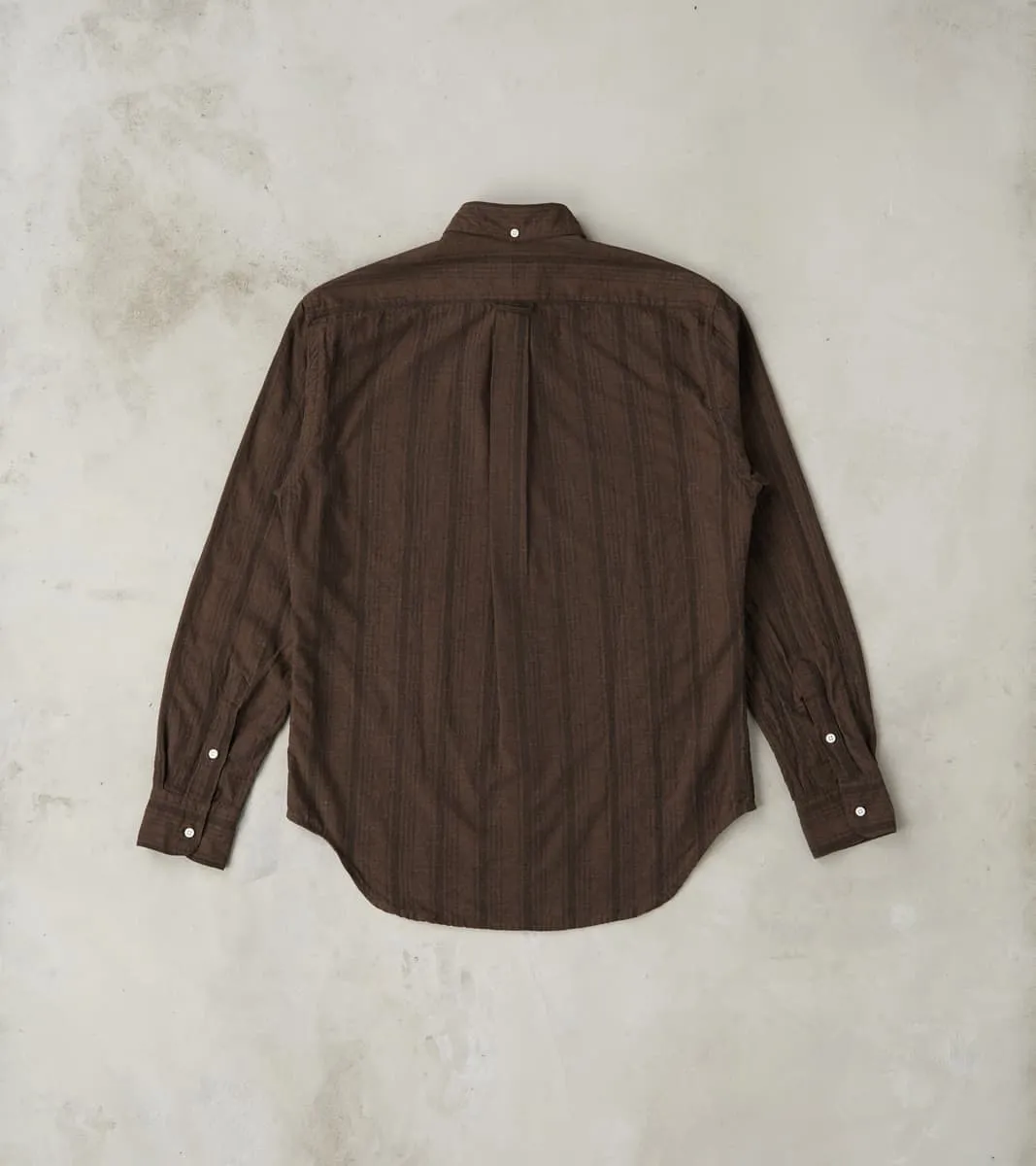 Japanese Cotton/Linen Dobby Stripe - Brown sold by Division Road product image thumbnail 2