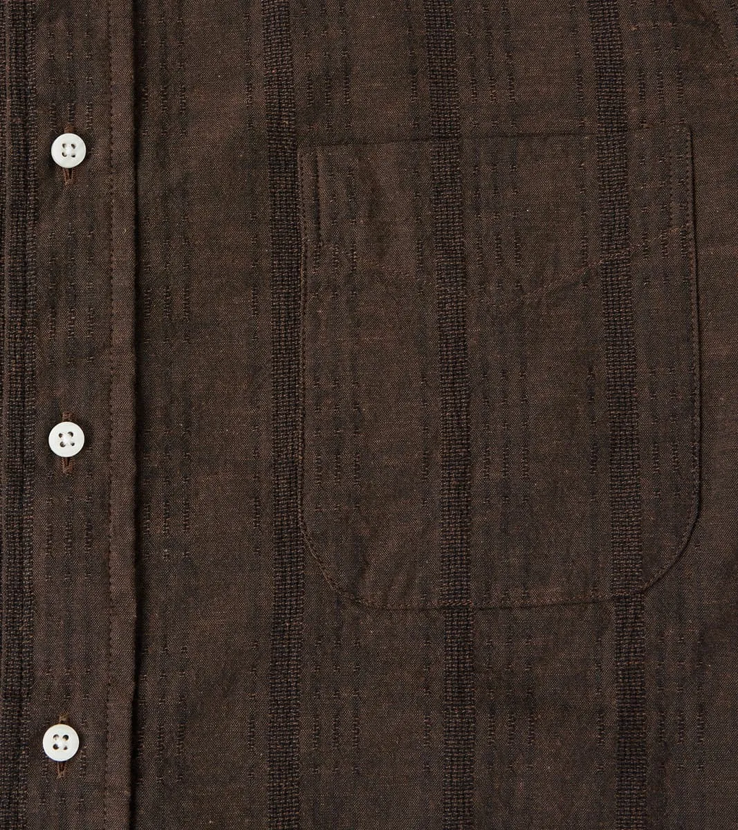 Japanese Cotton/Linen Dobby Stripe - Brown sold by Division Road product image thumbnail 5