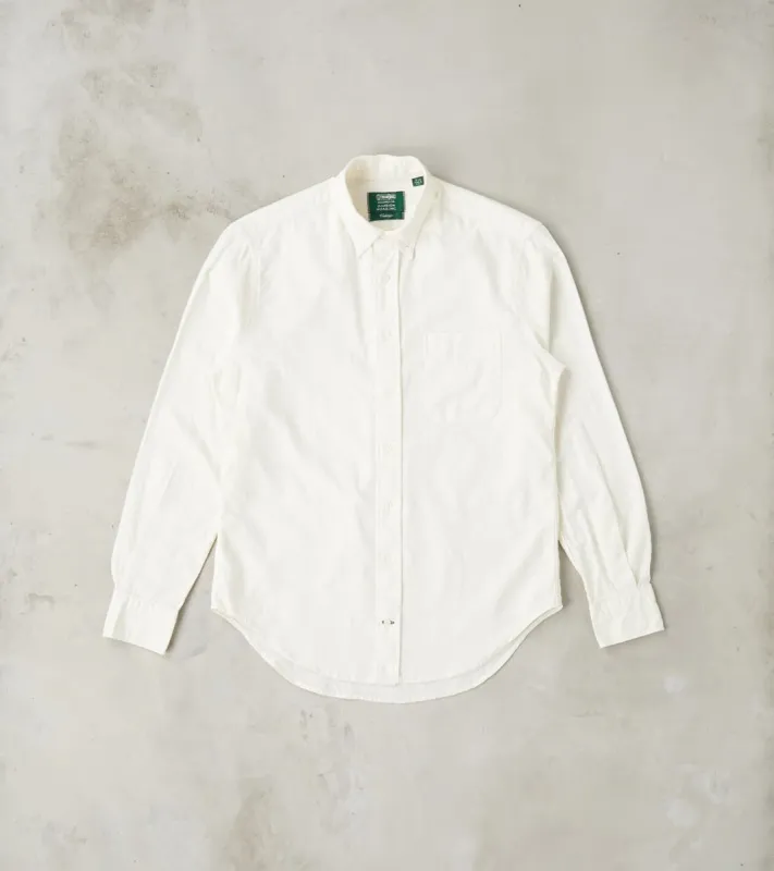 Japanese Cotton/Linen Dobby Stripe - Cream sold by Division Road