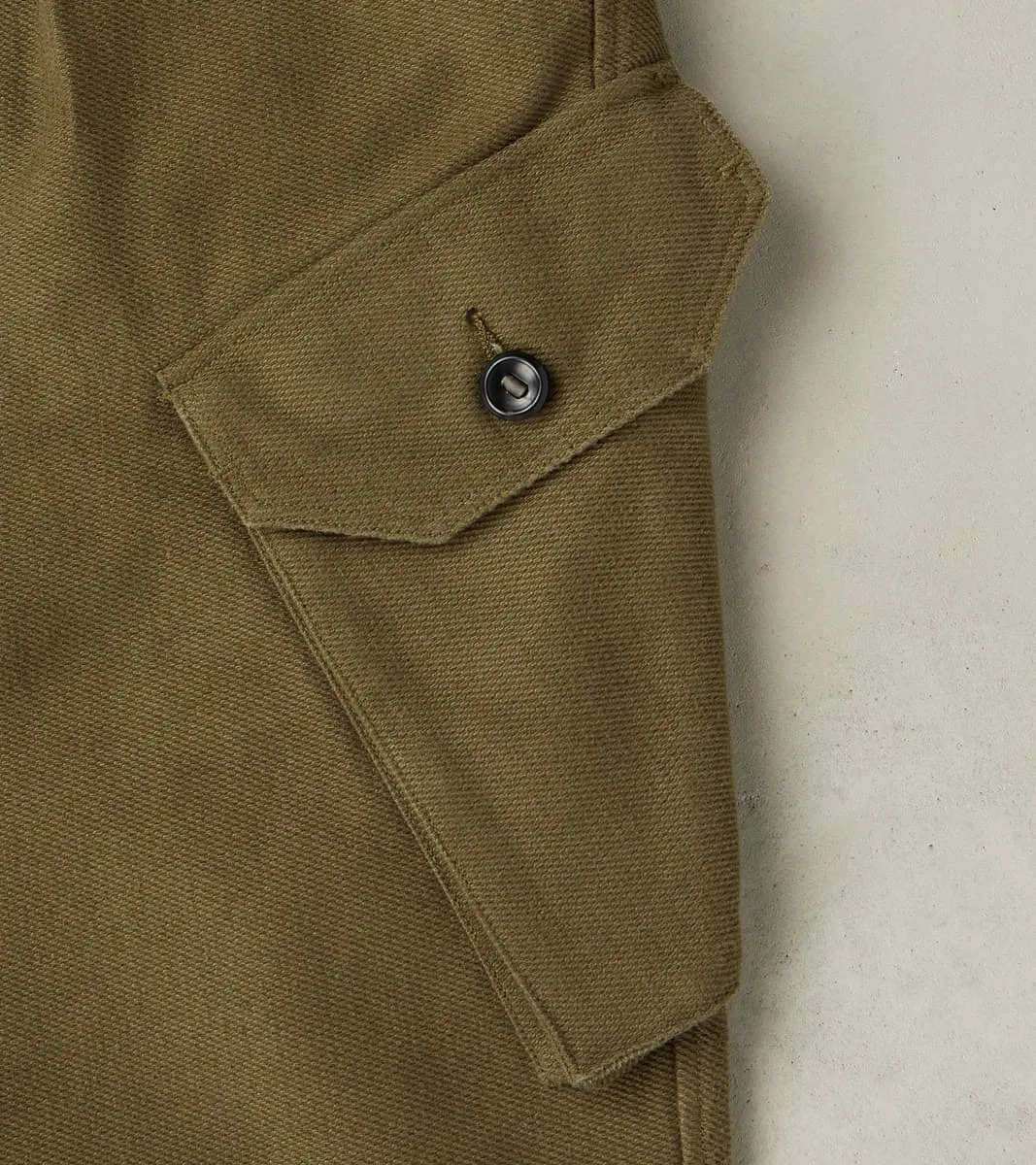 Swiss Army Cargo Trousers - B.Moss® Olive Reversed Bedford Cord sold by Division Road product image thumbnail 4