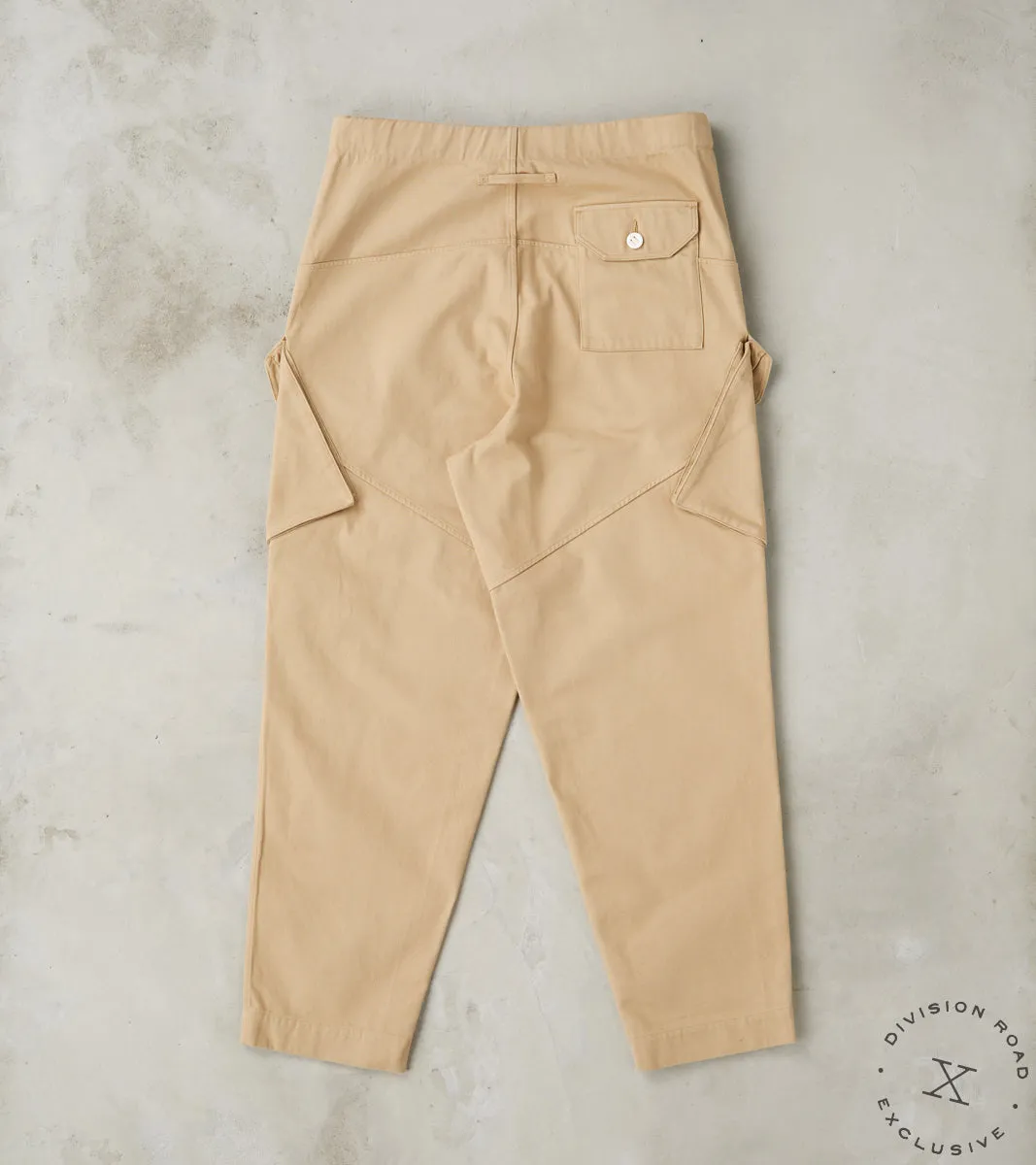 Swiss Army Cargo Trousers - British Tan Japanese Calvary Twill sold by Division Road product image thumbnail 2
