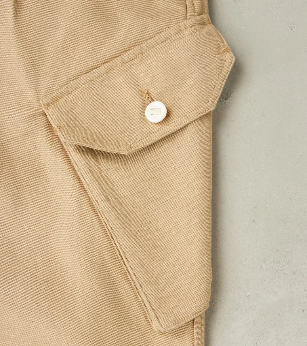 Swiss Army Cargo Trousers - British Tan Japanese Calvary Twill sold by Division Road product image thumbnail 4