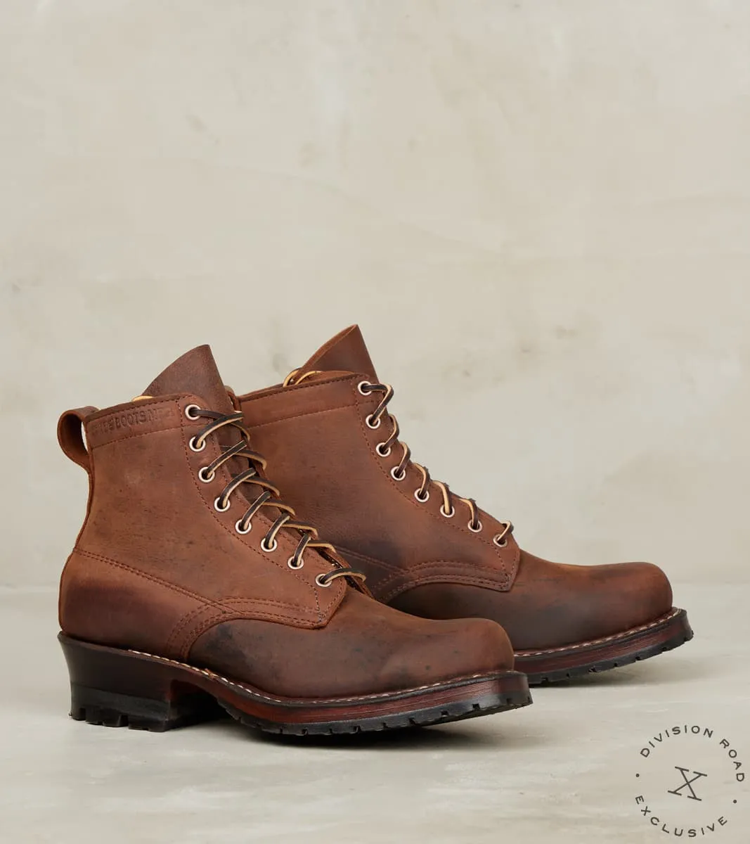 Semi-Dress 350 - C461 - Split Commando - CF Stead Urban Brown Re-Tan Waxed Kudu sold by Division Road