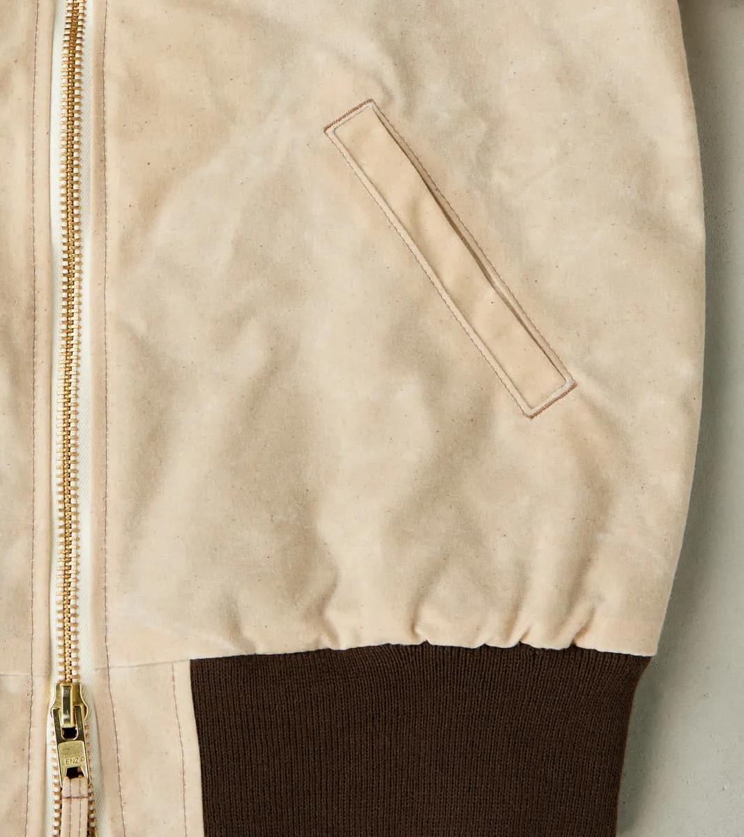 Flyers Club Bomber - 10oz Martexin Waxed Army Duck - Natural sold by Division Road product image thumbnail 5