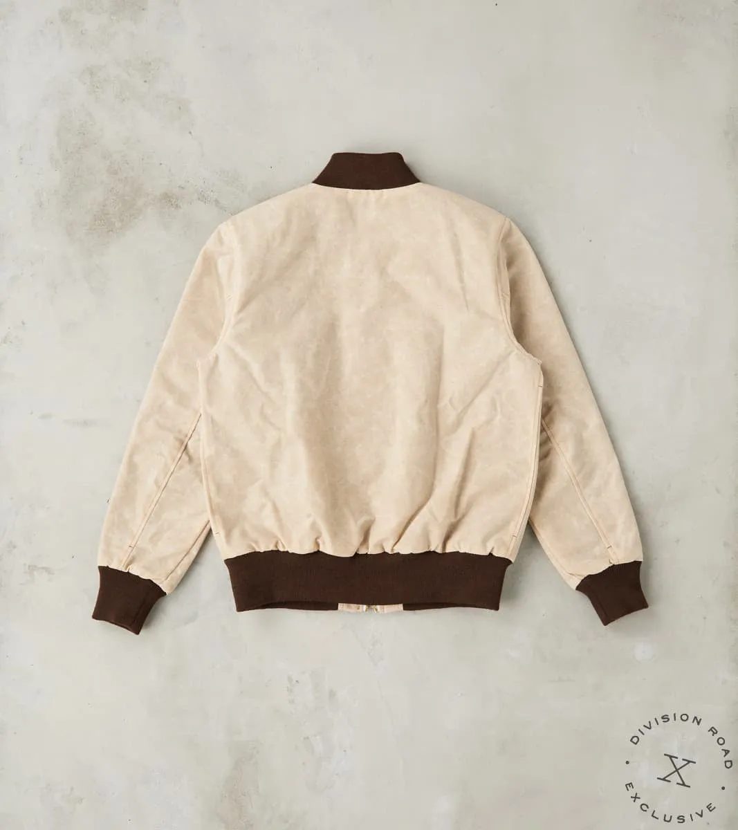Flyers Club Bomber - 10oz Martexin Waxed Army Duck - Natural sold by Division Road product image thumbnail 2