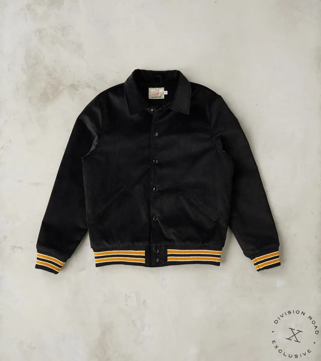 Team Jacket - Brisbane Moss® Corduroy - Black sold by Division Road