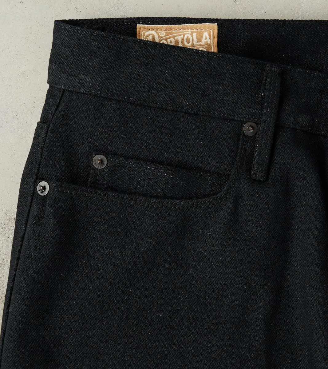 Portola - Classic Tapered - 17oz Black x Black Slub sold by Division Road product image thumbnail 4