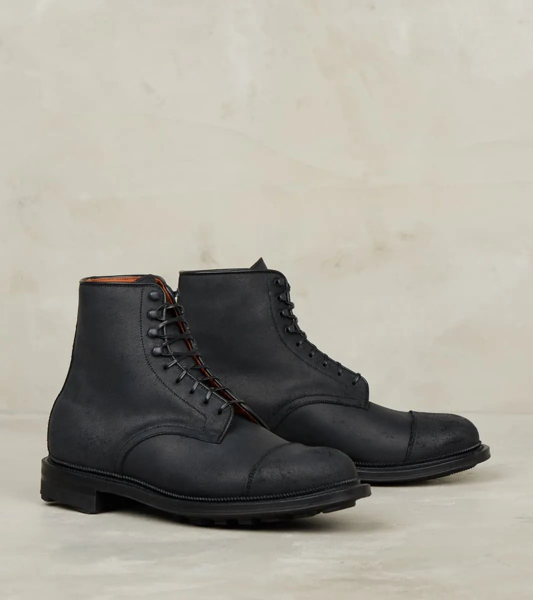 Halkett Boot - 2030 - Ridgeway - CF Stead Black Waxy Commander sold by Division Road
