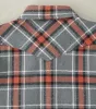 369-GRY - Western - 12oz Slubby Heavy Flannel Herringbone Check Grey sold by Division Road