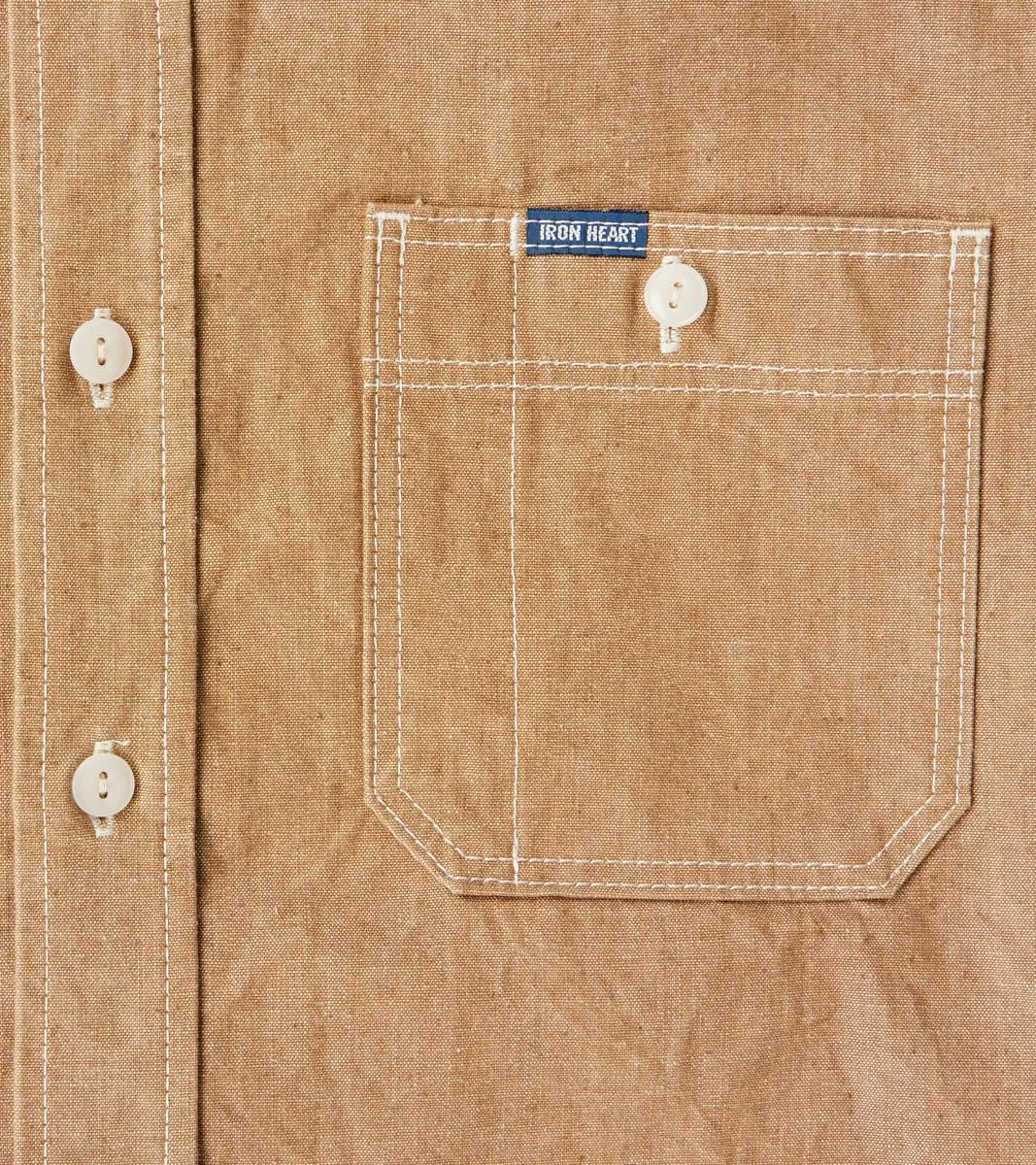363-MOC - Work Shirt - 10oz Organic Chambray Mocha sold by Division Road product image thumbnail 5