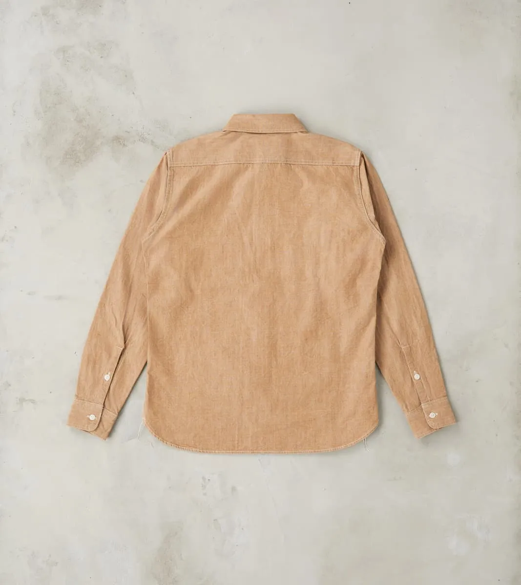 363-MOC - Work Shirt - 10oz Organic Chambray Mocha sold by Division Road product image thumbnail 2