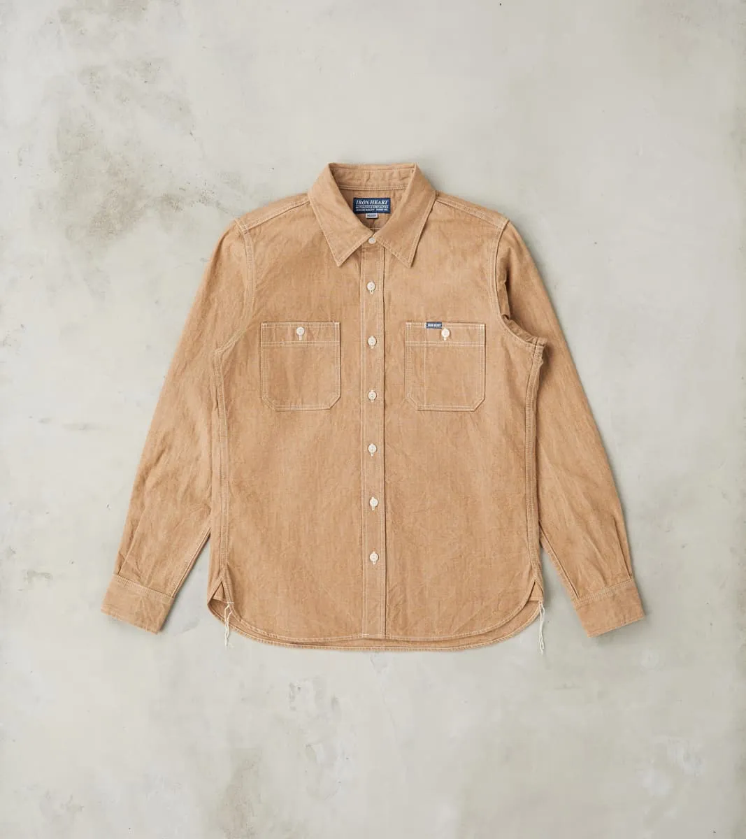 363-MOC - Work Shirt - 10oz Organic Chambray Mocha sold by Division Road